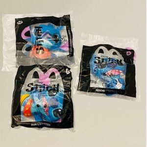McDonalds Toys Lilo And Stitch Plush Toy Lot Disney Surfer Experiment Mischief